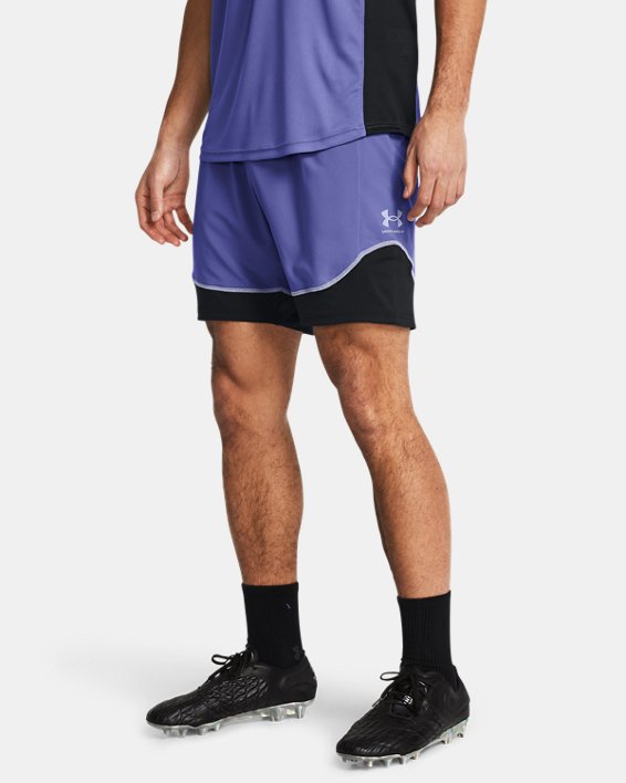 กางเกงเทรนนิ่งขาสั้น UA Challenger Pro สำหรับผู้ชาย in Purple image number 0